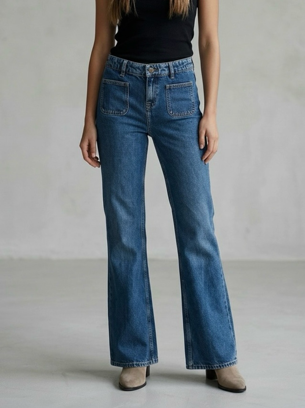 🌻NEW w/tags The Kooples Wide Leg Blue Jean Size 27 $195 Retail